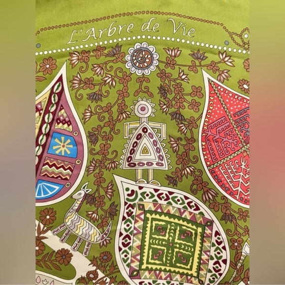 HERMÈS -  "L'Arbre de Vie" - Christine Henry, 2011 Vintage Silk Scarf RARE 90cm - Picture 3 of 13